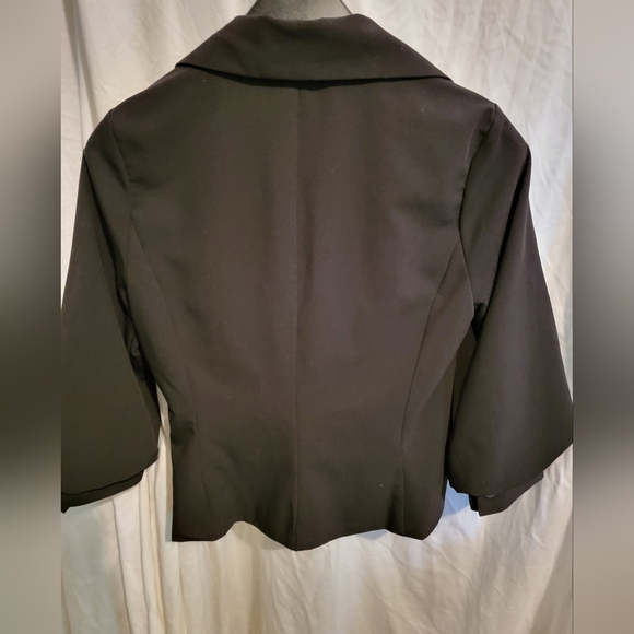 Rampage womens black medium button-up blazer NWOT - Picture 6 of 7